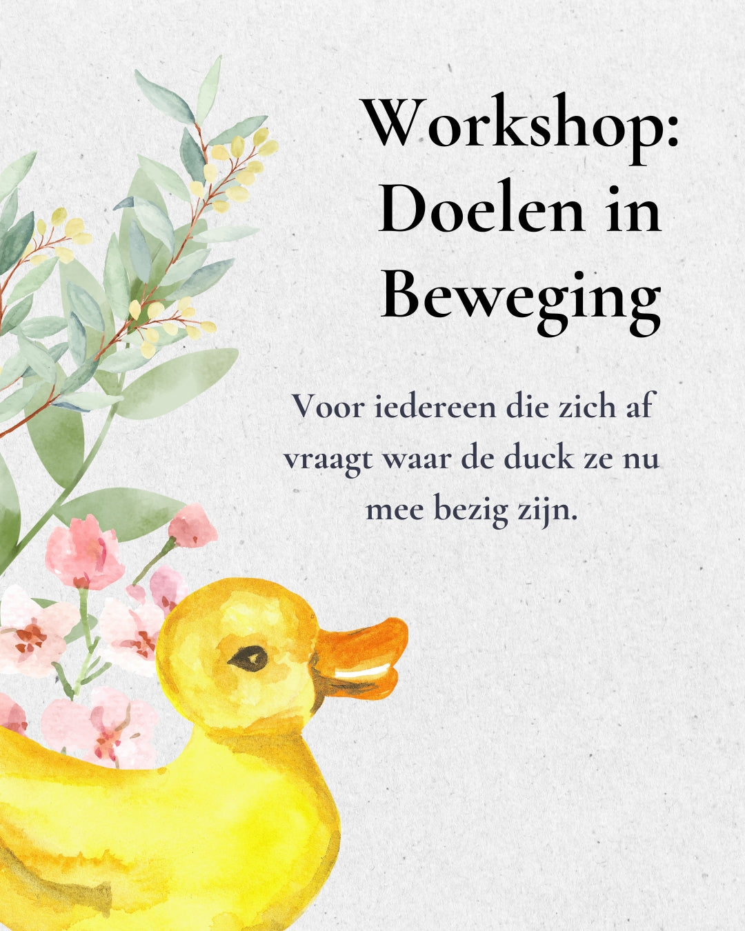 Workshop: Doelen in beweging